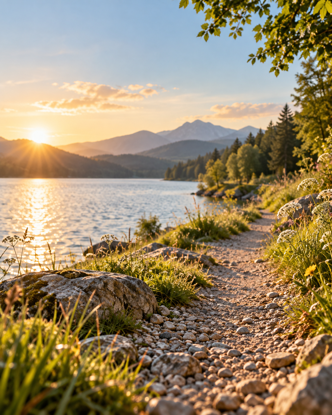 Bild von Ufer-Wanderweg. KI generiert.